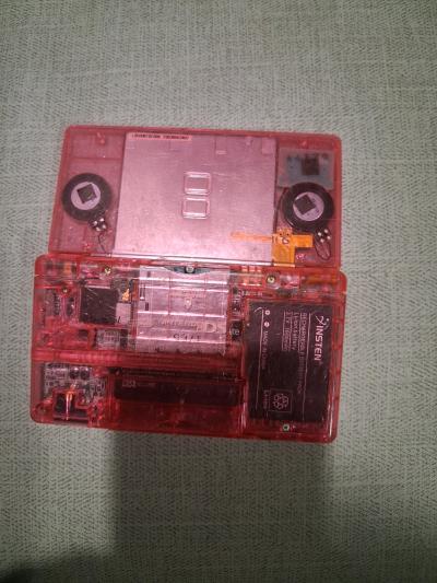 pink transparent Nintendo nes lite with 32gb memory card - Thumbnail 4