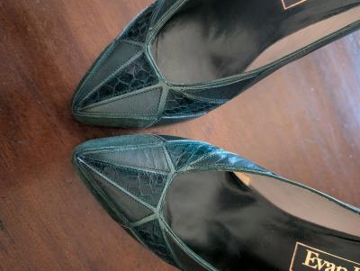 vintage Evan Picone Emerald Pumps - Thumbnail 3