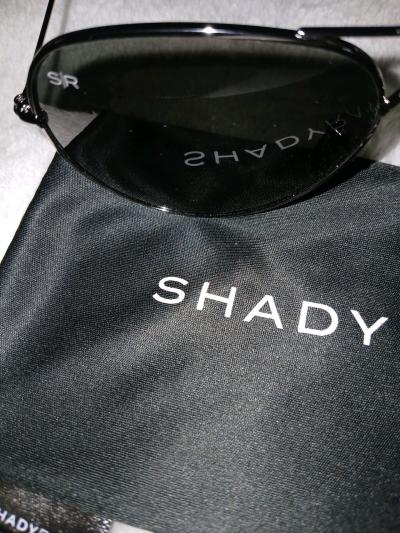 Shady Rays Polarized Sunglasses Black Aviator Metal Frame - Thumbnail 2
