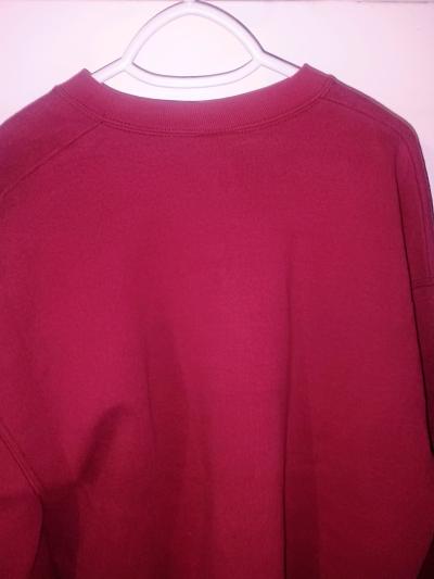 Vintage 90s MunsingWear Burgandy Blank Sweatshirt Made USA - Thumbnail 9