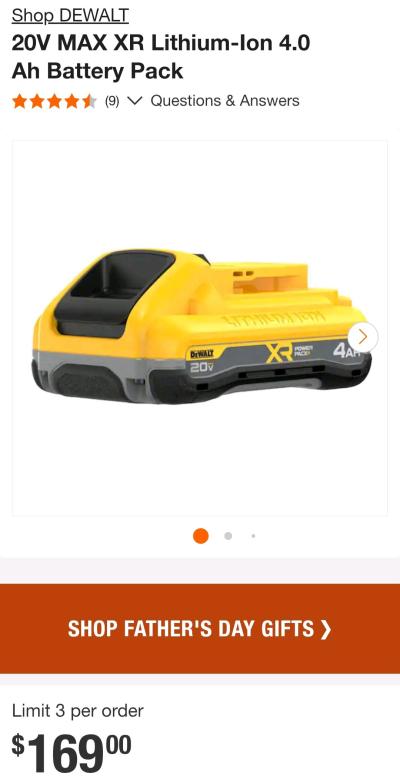 DEWALT 20V XR BATERIA 40 POWER PACK - Thumbnail 2