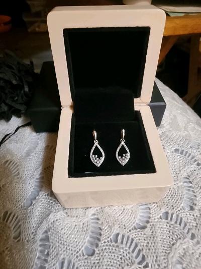 White Gold Diamond Earrings