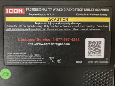 DIAGNOSTIC CAR SCANNER ICON PROFESSIONAL T7 MRDST7 - Thumbnail 4