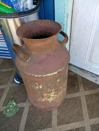 10 gallon antique milk Jug