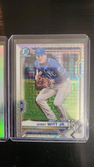 2 Bobby Witt Jr Bowman prospect cards - Thumbnail 3