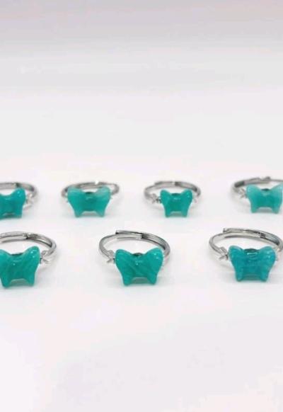 Amazonite Bow Tie Crystal Ring - Thumbnail 3