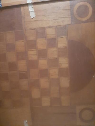 vintage carrom panel wodode 2 sided chienese checker board - Thumbnail 6