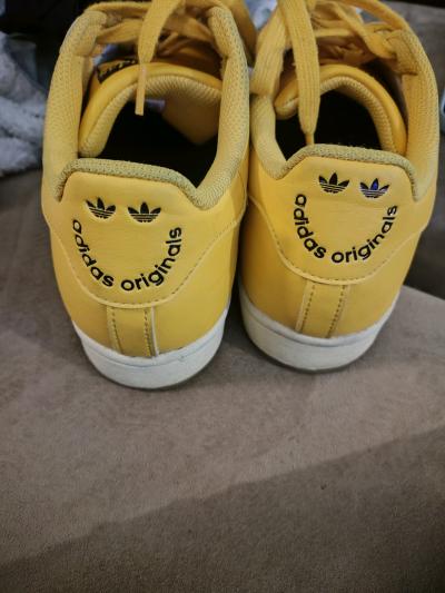 adidas superstar tennis shoes yellowblack