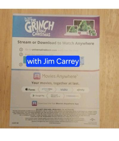 jim carrey version digital stream and or download
