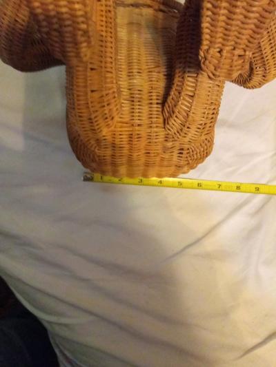 whimsical vintage hanging basket in shape of monkey like new - Thumbnail 8