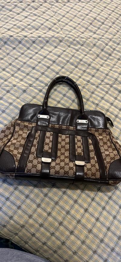 Gucci Vintage Monogram Canvas Handbag