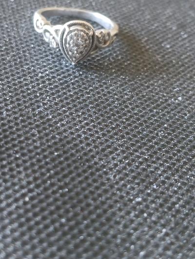 silver antique ring