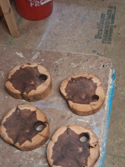 handcrafted to order cedar coasters - Thumbnail 3
