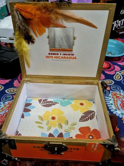 cigar box purse handmade - Thumbnail 2