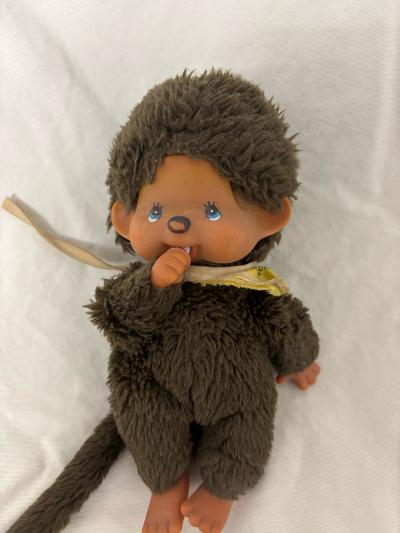 Rare 1974 Blue Eyed Monchhichi Seckiguci - Thumbnail 2