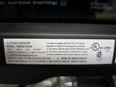 Samsung SuperSpeed Top Load Washer Like New - Thumbnail 4