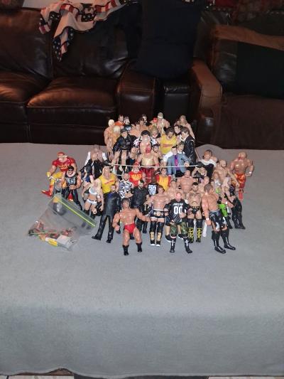 WWE Mix 56 Action Figures with Ring And Others