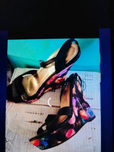 A Nice and Sexy Pair of Flowerdy Platform Heels