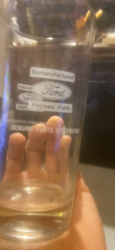 vintage set of four ford remanufactured engine parts glasses - Thumbnail 7