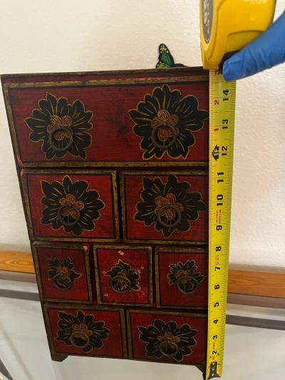Hand Painted Apothecary Drawer Chest - Thumbnail 6