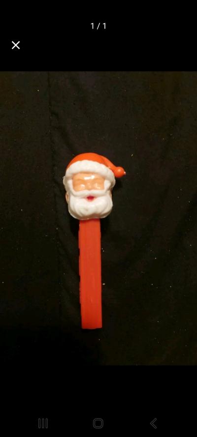 vintage pez dispencer no feet aanta with closed eyes