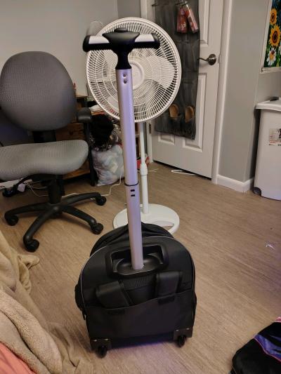 black rolling backpack and a purple non rolling backpack - Thumbnail 8