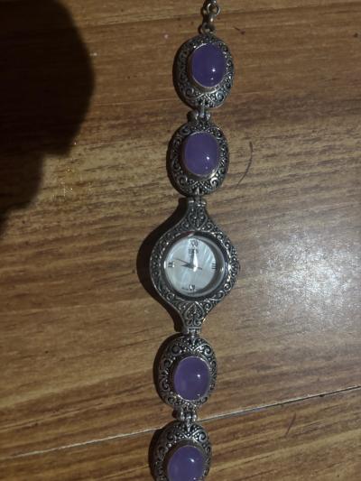 1962 Burmese Lavender Swiss Movement Sterling Silver - Thumbnail 2