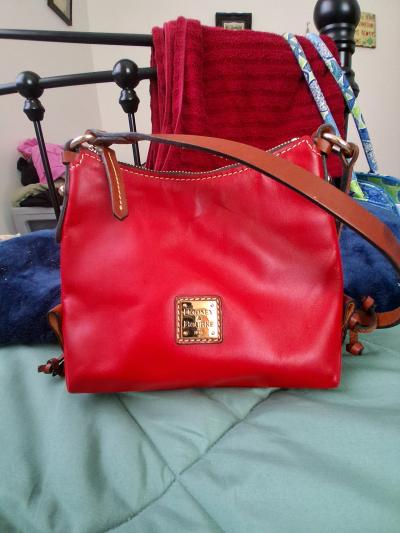 Dooney and Bourke Red Leather shoulder bag - Thumbnail 2