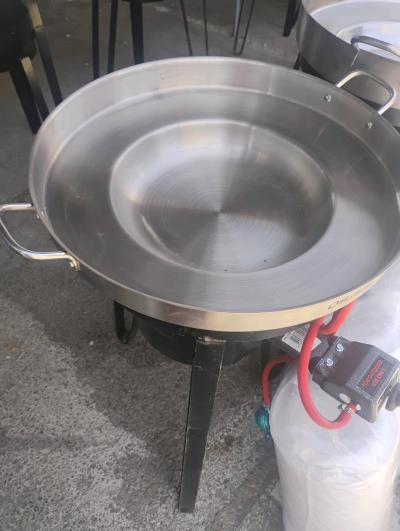 stainless steel disk tall stand and burner with hoose