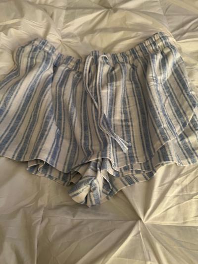 CATO blue and white stripes skirt shorts - Thumbnail 2