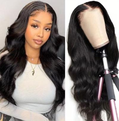 WOMENS 16 INCH BLACK CURLY HUMAN HAIR LACE FRONT WIG