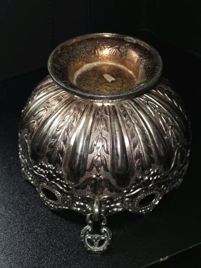 A Vintage Leonard Japan Silver Plated Pedestal Candy Dish - Thumbnail 4