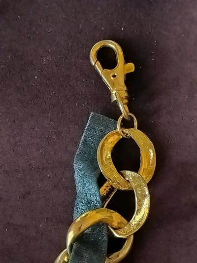 Chanel 93 lambskin leather gold plated belt - Thumbnail 4