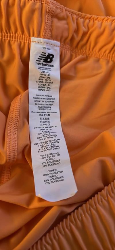 New balance orange shorts size xl  like new - Thumbnail 2
