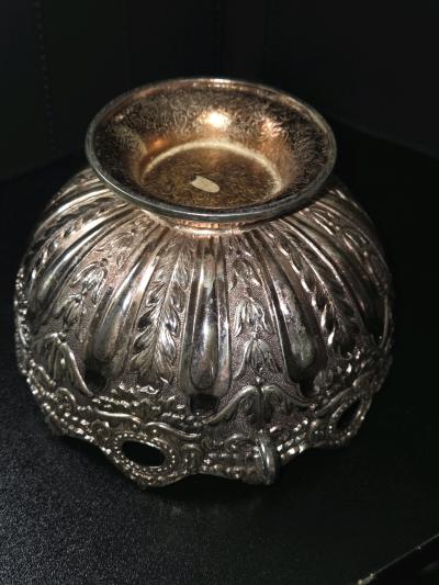 A Vintage Leonard Japan Silver Plated Pedestal Candy Dish - Thumbnail 8