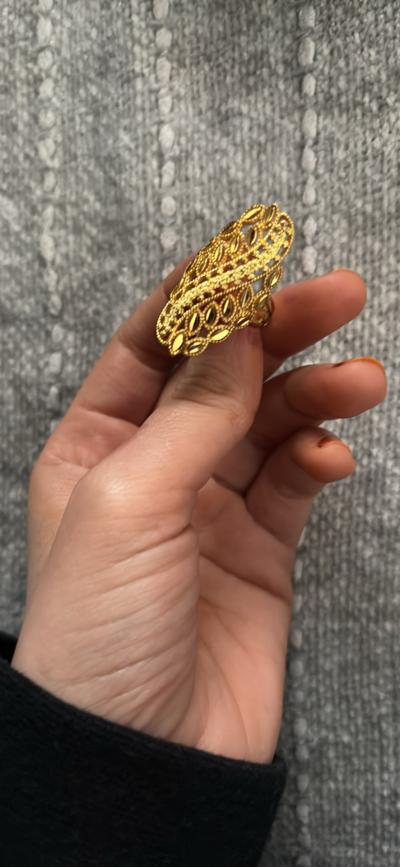 Gold plated Arab ring