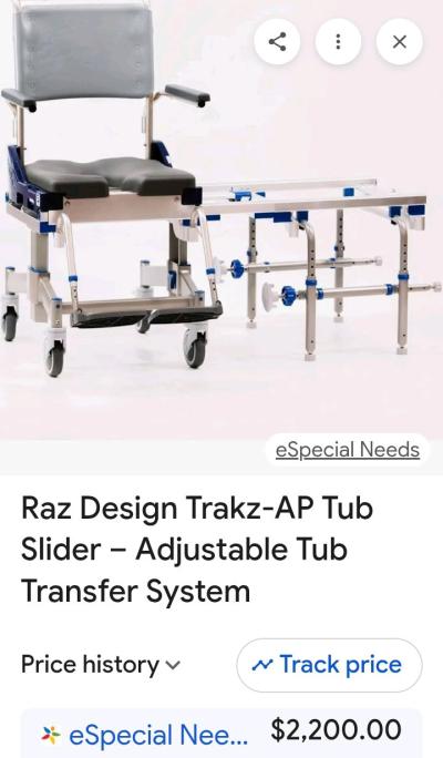 new shower sliding bench - Thumbnail 2
