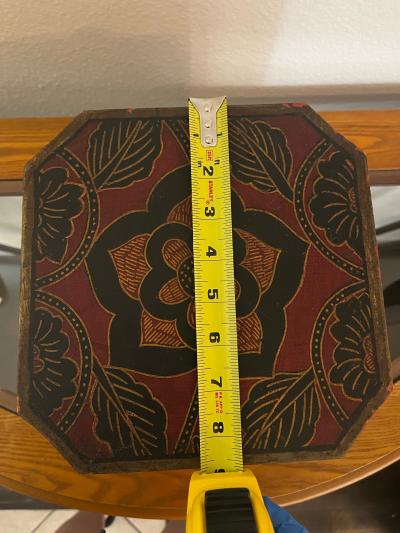 Hexagonal Hand Painted Trinket Box - Thumbnail 7