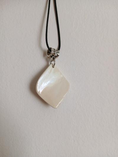mammoth tusk pendant with natural amethyst - Thumbnail 2