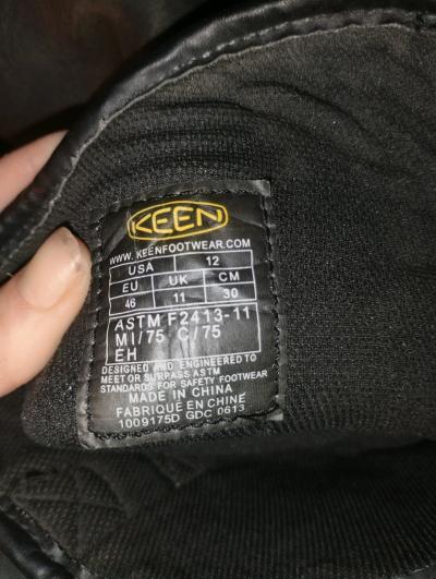 KEEN Mens Waterproof Safety Toe Work Boots Size 12 - Thumbnail 11