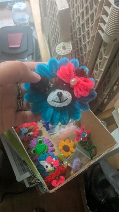 handmade flower animals keychains - Thumbnail 8