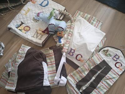 elephant themed crib and bedroom set for baby