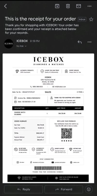 ICEBOX Diamond Watch - Thumbnail 2