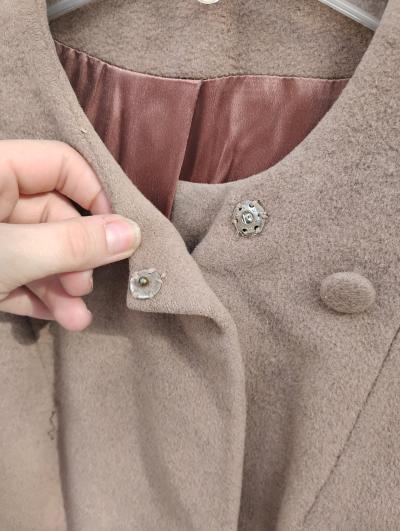 Vintage youthcraft pea coat with real Fur Cuffs - Thumbnail 3
