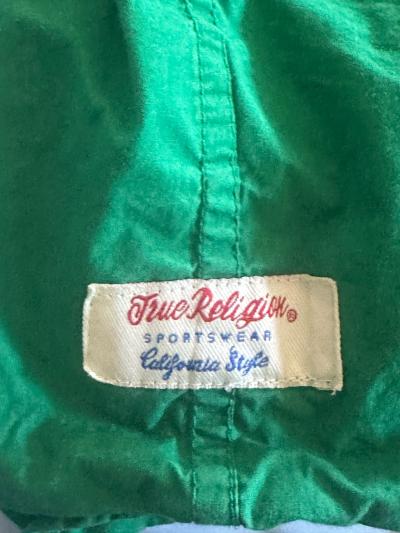 True Religion Men sportswear California style green short sl - Thumbnail 5