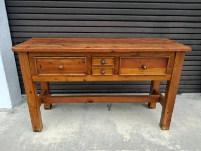 Vintage Rustic Primitive Sideboard Western 4 Drawers