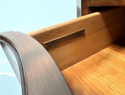ETHAN ALLEN Tuscany Collection Cherry ThreeDrawer Nightstand - Thumbnail 2