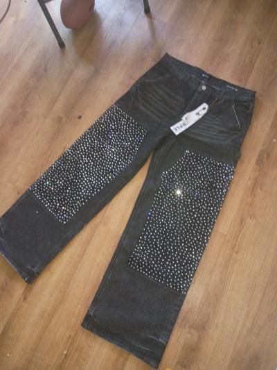 purple jeans baggy pants