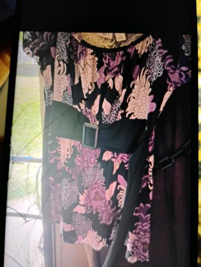 A Nice Womens Purple Black and White Top