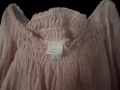 Title A New Day Womens Small Pink OfftheShoulder Smocked - Thumbnail 3